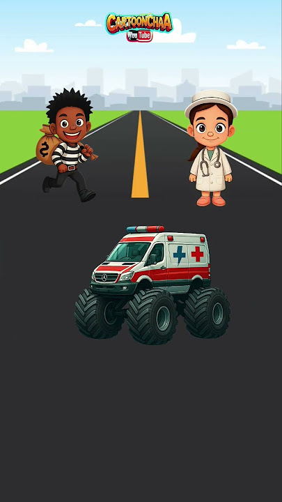 The car ambulance is my dad‼️#shorts #animation #cartoon #funny #usa