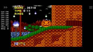 Sonic 1 Halloween Edition SHC2020 Genesis MD.emu Showcase Android Poco X3 Pro 8 256 SD860 CRDroid