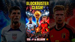 🔥 USA vs Belgium! Who Will Reach the Quarter-Finals? | FIFA World Cup 2026 #Shorts