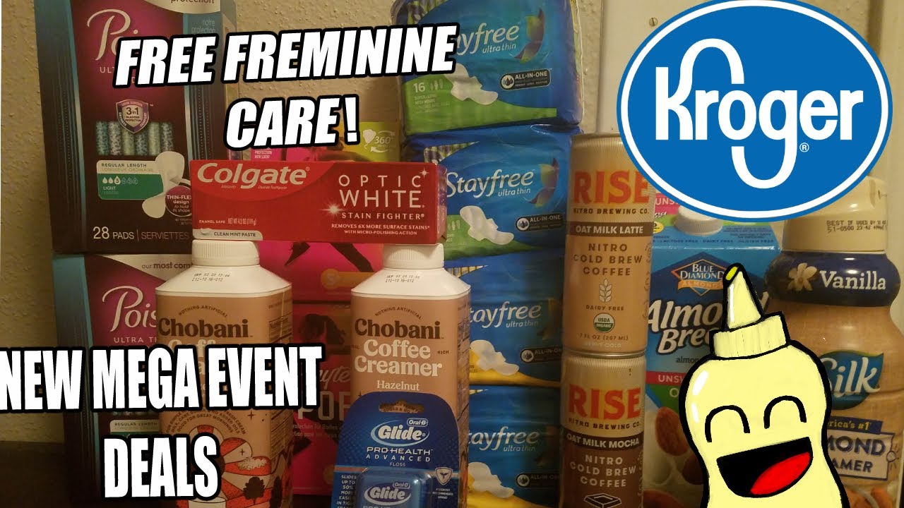 Kroger Mega Event Coupon Matchups (7/87/21) FREE FEMININE CARE