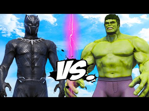 HULK VS BLACK PANTHER - SUPERHERO BATTLE