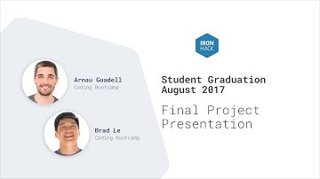 Web Dev Final Project - Brad Le & Arnau Guadall Godino - Ironhack Web Dev Bootcamp