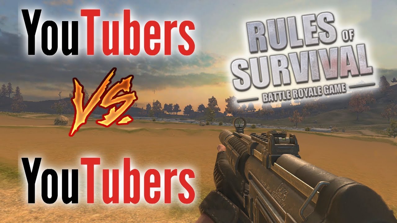 YOUTUBE SQUAD vs YOUTUBE SQUAD - Rules of Survival: Battle Royale