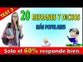 ¿Cuánto sabes de refranes y dichos? | ¿Podrás completar estos refranes? | PARTE 3 | MentalTest