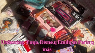 UNBOXING DE YUYA, DISNEY, EMILY IN PARIS,REPUBLIC COSMETICS Y REVLON unboxing unboxingvideo