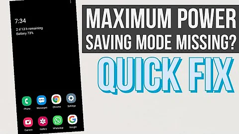 Maximum Power Saving Mode Missing - Android 11 OneUI 3.0 || EASY FIX || SAMSUNG S20 ULTRA ||