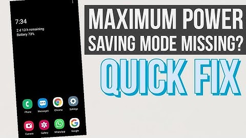 Maximum Power Saving Mode Missing - Android 11 OneUI 3.0 || EASY FIX || SAMSUNG S20 ULTRA ||