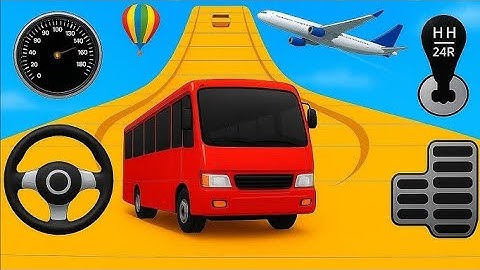 Impossible Bus Stunt Mega Ramp Racing Simulator 3D - Android Gameplay 