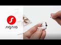 How to exchange the battery for pure 312 ax  signia hearing aids