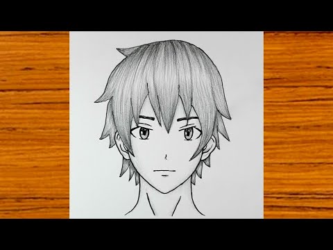 رسم انمي سهل رسم ولد انمي بالرصاص بطريقة سهلة تعلم رسم انمي خطوة بخطوة للمبتدئين