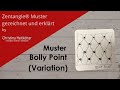 Zentangle muster gezeichnet und erklrt bolly point variation