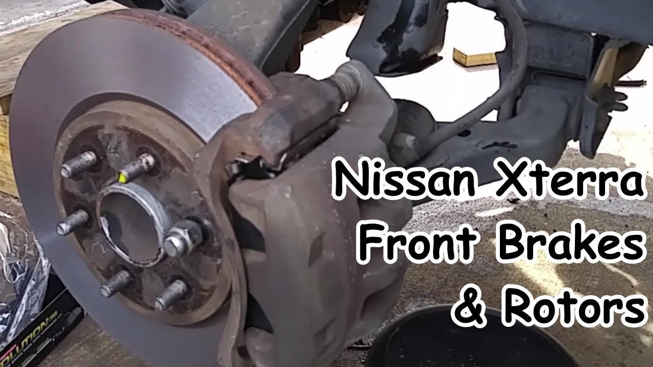 Nissan Xterra Front Brake Pads & Rotors Replacement - RWD - YouTube