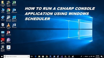 how to run csharp console application using windows scheduler