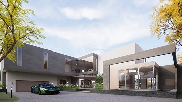 HIghland Park House | Twinmotion 2023 (Path tracer) | Revit 2024