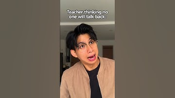 Teacher thinking they are the boss