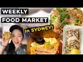 WEEKLY SYDNEY STREET FOOD MARKET FOOD TOUR in Australia! (Chatswood Mall Market)  悉尼美食