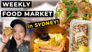 WEEKLY SYDNEY STREET FOOD MARKET FOOD TOUR in Australia! (Chatswood Mall Market)  悉尼美食