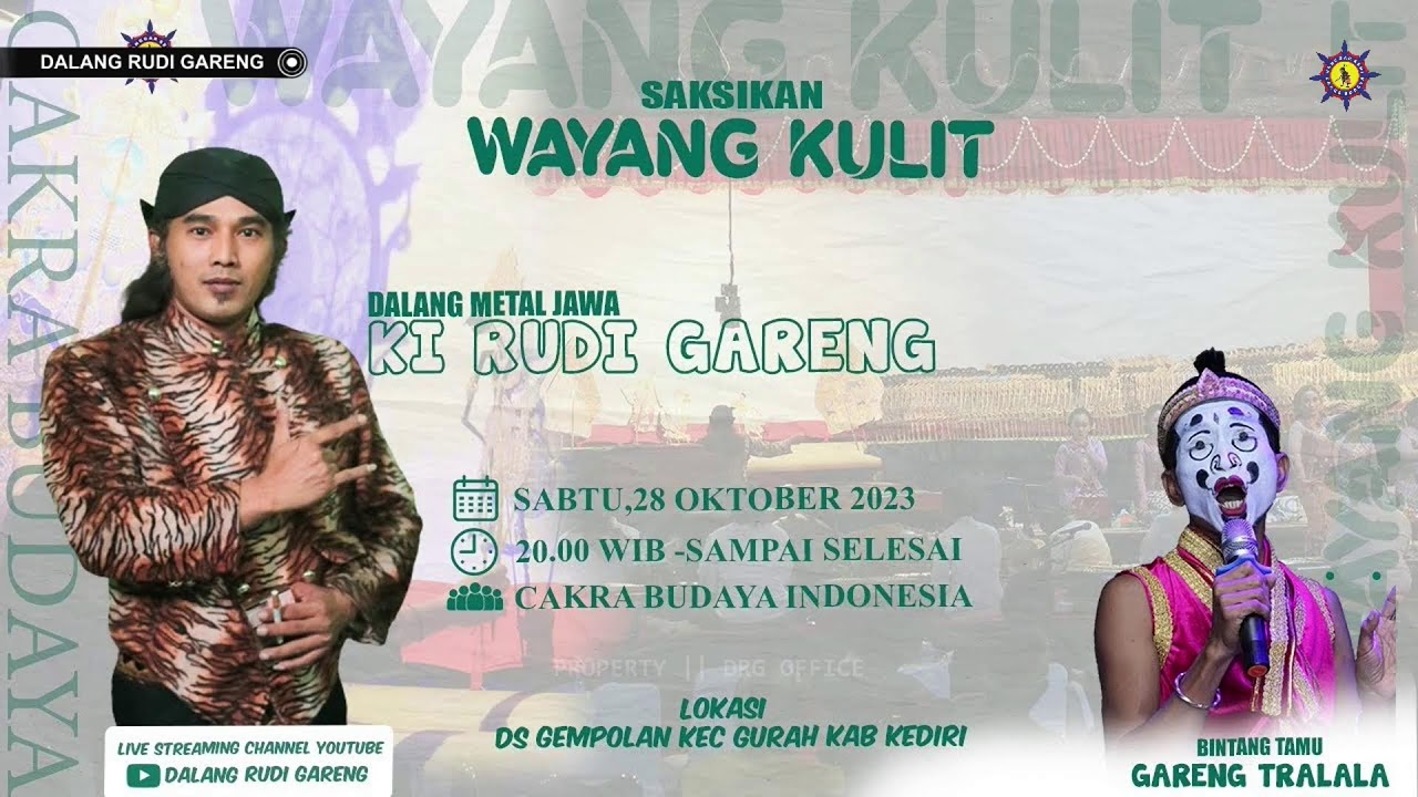  livestream Rec WAYANG KULIT KI RUDI GARENG BT GARENG TRALALA  LAKON BABAT WONOMARTO