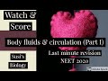 Important chapterbody fluids circulationclass xiparti a short revision within 15 minutes