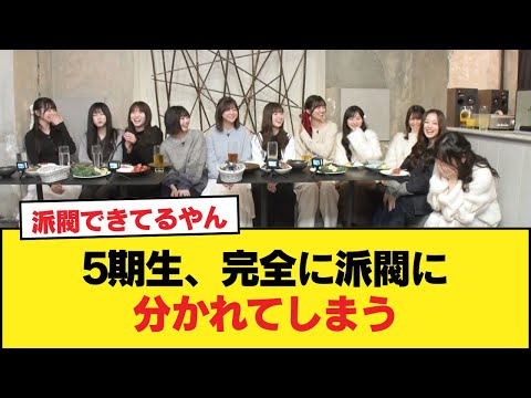 【悲報】5期生、完全に派閥に分かれてしまう【乃木坂46】