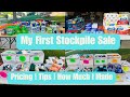 My first ever stockpile sale tips tricks pricing what i learned and how much did i make