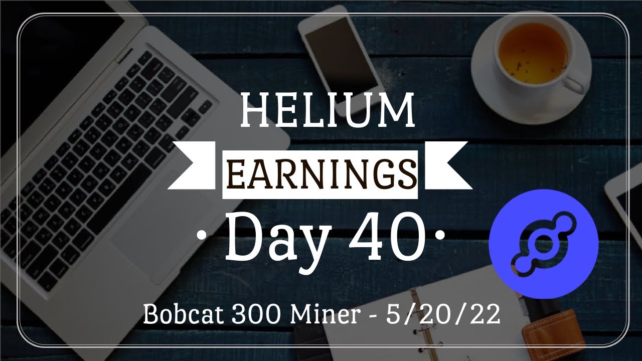 Helium Crypto Miner Earnings Update - Day 40 | Mining HNT Using Stock Bobcat 300