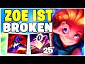 MAGE SIND BROKEN ZOE ONE SHOT | Noway4u Highlights LoL