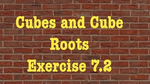 8th Maths |Chapter 7 Cubes and Cube Roots Exercise 7.2