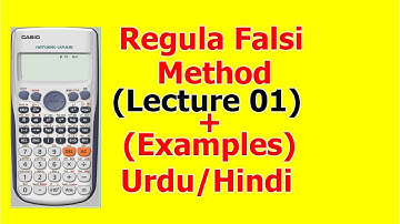 Regula Falsi method | Numerical Methods | (Lecture 01) in Hindi