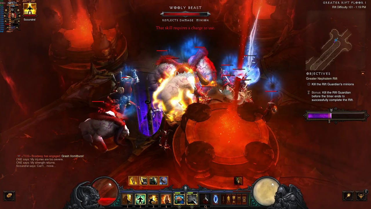Uliana's Exploding Palm Diablo 3 greater rift 101 patch 2.6.4