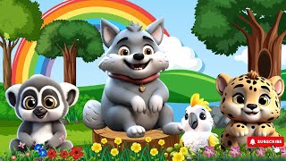 Wild Animal Sounds In Peaceful: Cheetah, Wolf, Lemur, Cockatiel | Music For Sleep screenshot 3