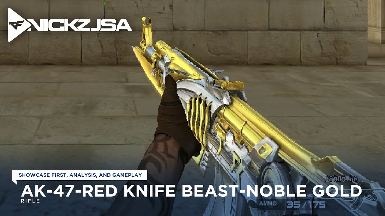 AK-47-Red Knife Beast-Noble Gold | CROSSFIRE China