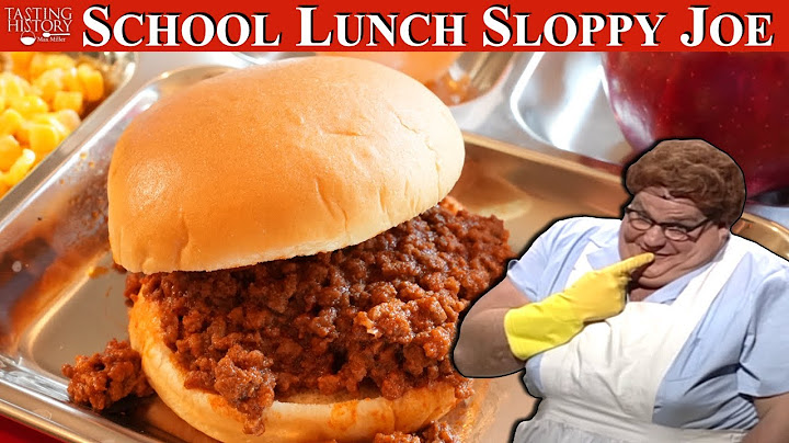 School Cafeteria Sloppy Joe from the 1980s & '90s