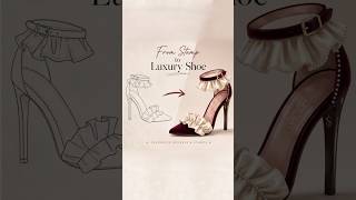 Turn a Flat Sketch Into a Realistic Women’s Shoe 👠 (Procreate Workflow) #procreate