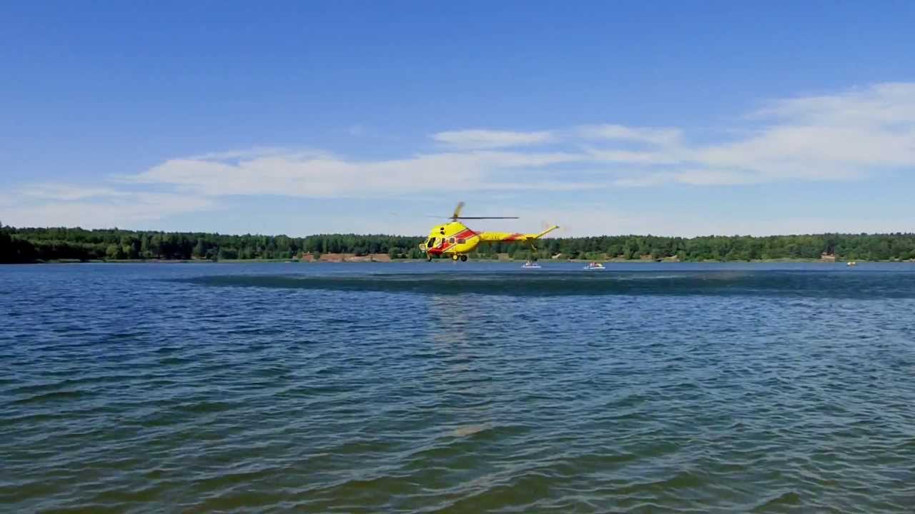 Zalew Nakło Chechło - Śmigłowiec LPR