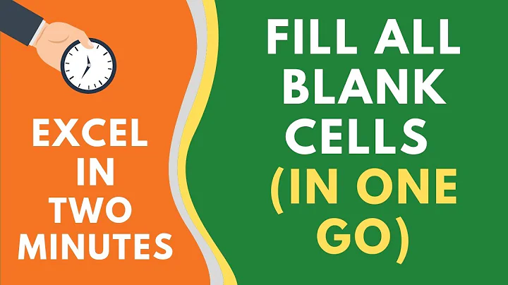 How to FILL BLANK CELLS in Excel (with 0 or Text or Formula)