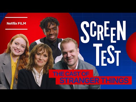 The Stranger Things Cast Reveal Their Favorite Leonardo DiCaprio Movies | Screen Test | Netflix