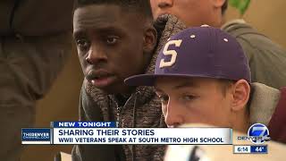 WWII vets bring 'living history' lesson to South High School