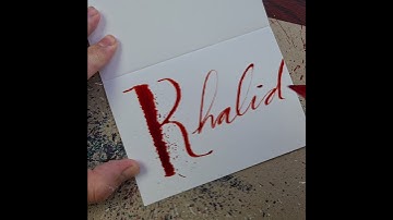 Splatter Calligraphy Name Request no.219