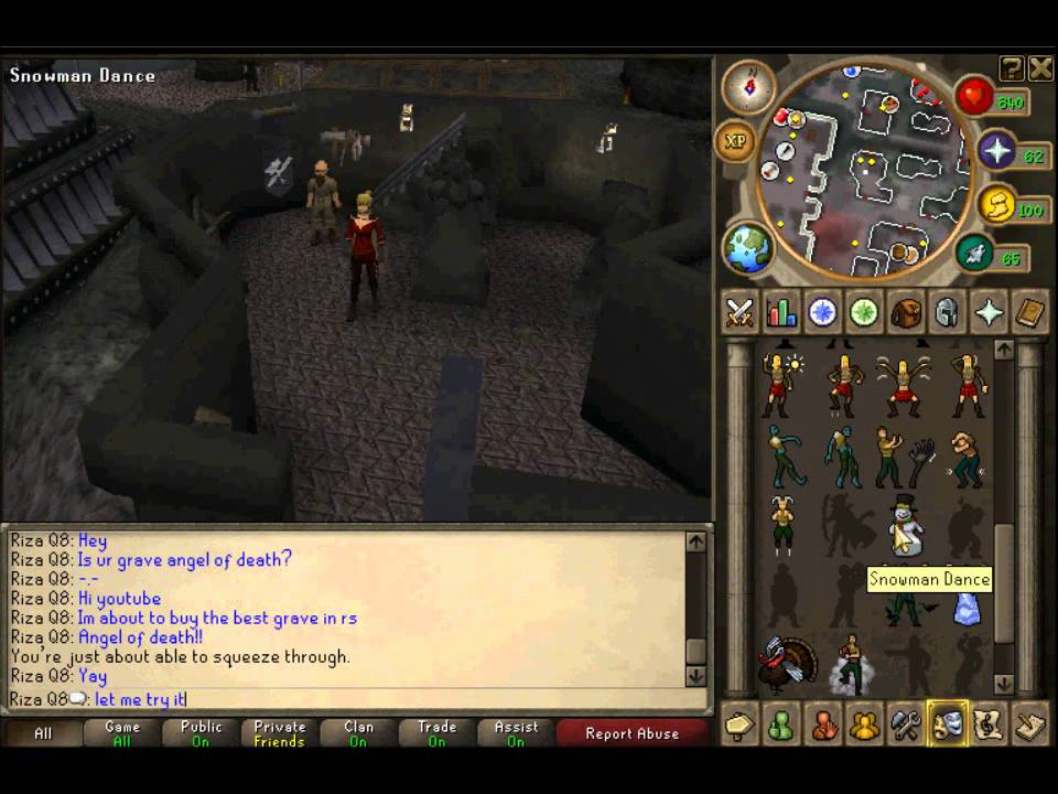 Runescape - Angel of Death Gravestone (testing!)HD