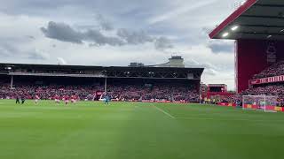 Nottingham Forest fans sing Mull of Kintyre before Premier League clash with Manchester City
