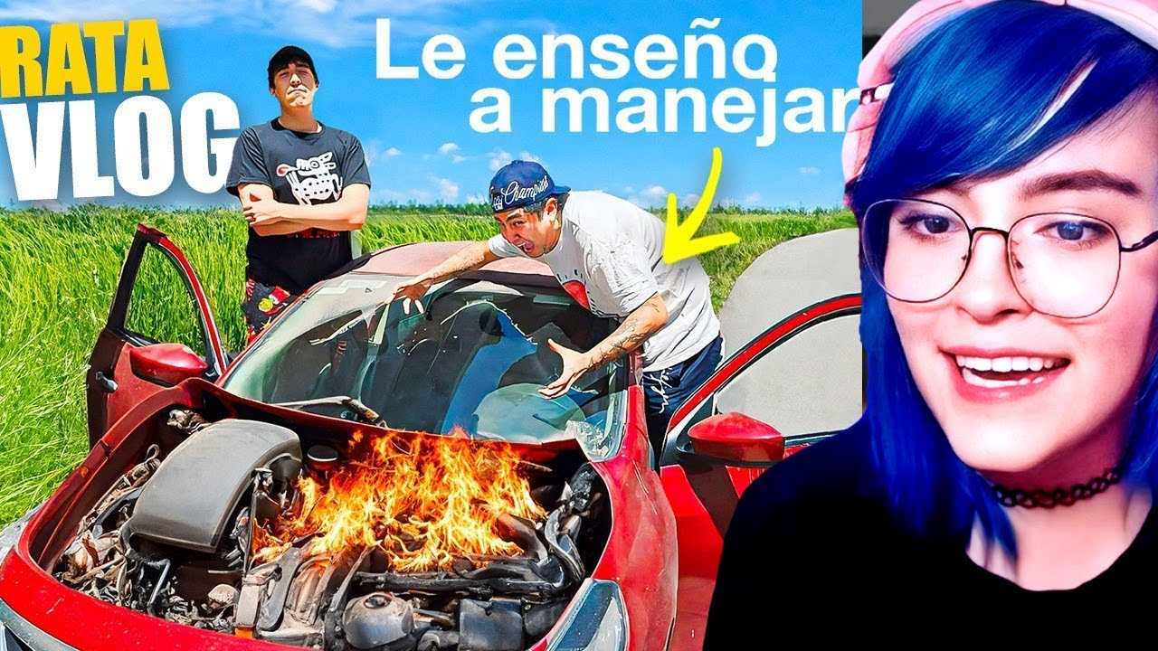 Hanncitaa Reacciona a LE ENSEÑO A MI AMIGO A MANEJAR (Su primera vez manejando)