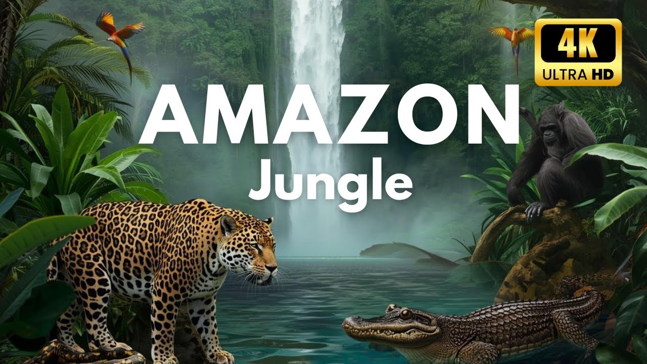 Wild Animals in 4K Ultra HD | Real Animal Sounds & Names | Relaxing Nature Video