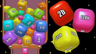 Merge Cube 2048  - Gameplay Casual ( Reach 512b)#gameparkarea #2048 #casualgames #mergecube screenshot 3