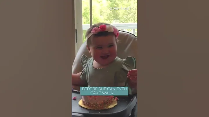 Adorable baby dances at first birthday party | Shorts