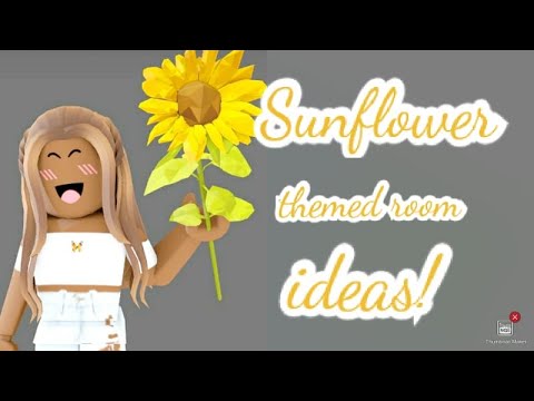 Roblox Bloxburg Sunflower Room Idea Youtube - sunflowers roblox