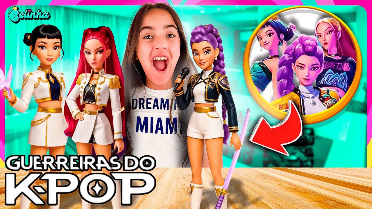TRANSFORMEI MINHAS BONECAS NAS GUERREIRAS DO K POP : MIRA, RUMI E ZOEY
