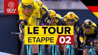 Tour de France 2019 Etappe 2 Highlights: Mannschaftszeitfahren in Brüssel