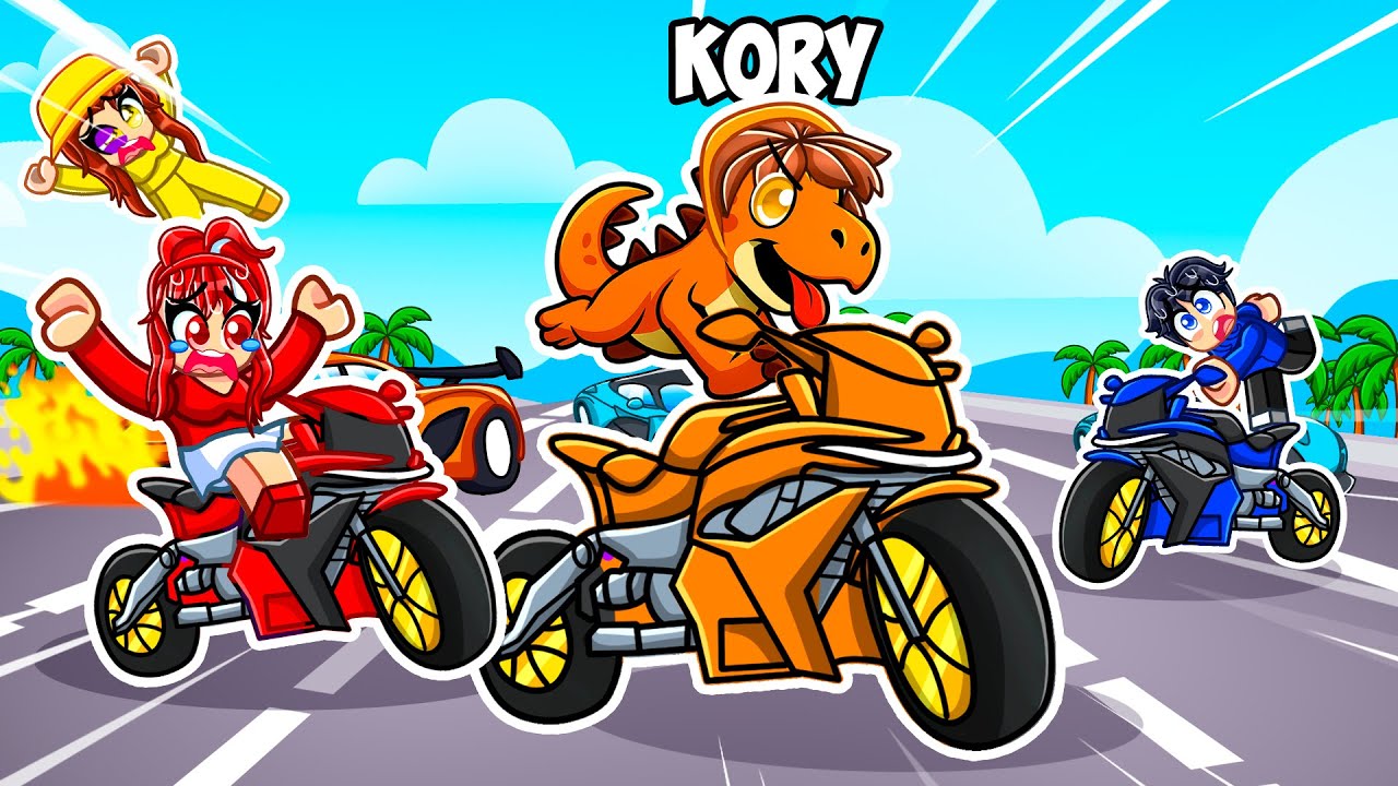 I Became A DINOSAUR in Motorcycle Mayhem! (Roblox)