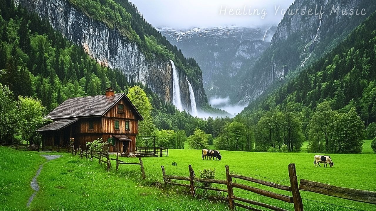 Расслабляющая музыка для оздоровления + звуки воды 🌿 Снимает стресс, успокаивает тревогу